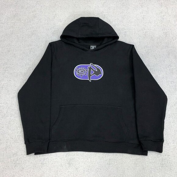 Always Black Statement Pattern Hoodie